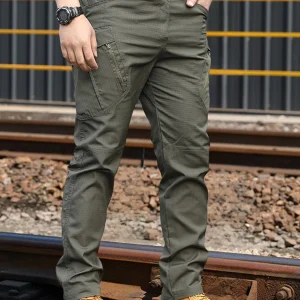 Tactical Work Pants Series New Men's IX9 Tactical Pants Multi-Pocket Large Capacity Training Pants Commuter Pants Wear-resistant
